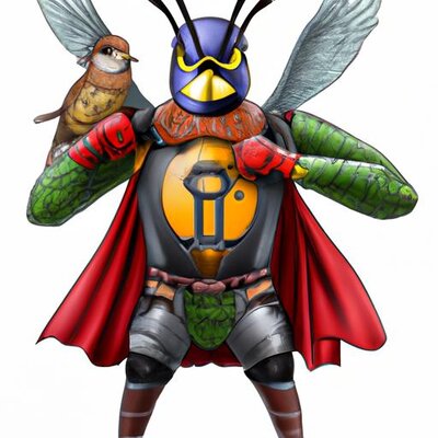 Quail wearing the Avengers armor including Iron Man, Hulk, Spider Man, Ant Man, and The Wasp (2).jpg