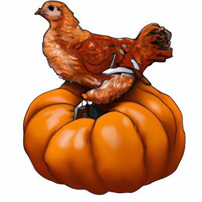 A realistic chicken sitting on the pumpkin (1).jpg