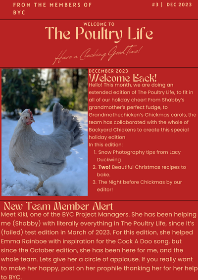 The Poultry Life December!