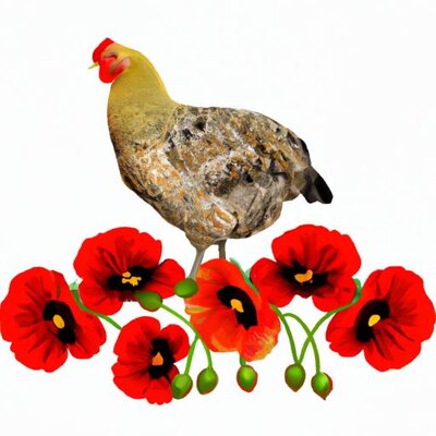 An image of a chicken with poppies (1).jpg