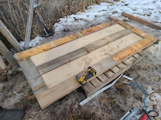 Making & Installing a Door Built with Recycled Pallets