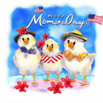 Chickens celebrating Memorial Day at the beach in watercolor style (1).jpg