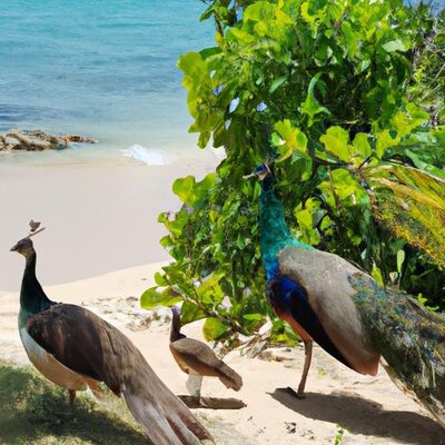 Peacock family at the beach (1).jpg