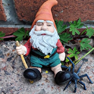 A garden gnome with spider legs (1).jpg