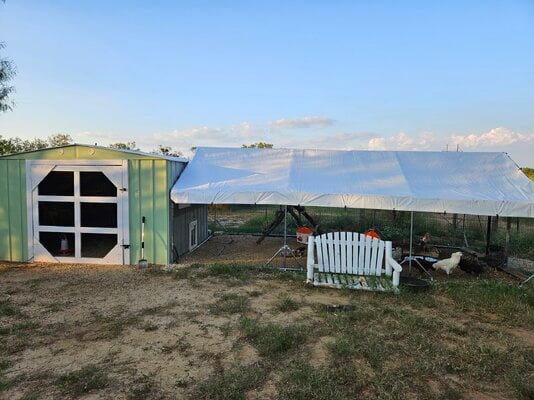 Metal Shed Turned Into A Coop