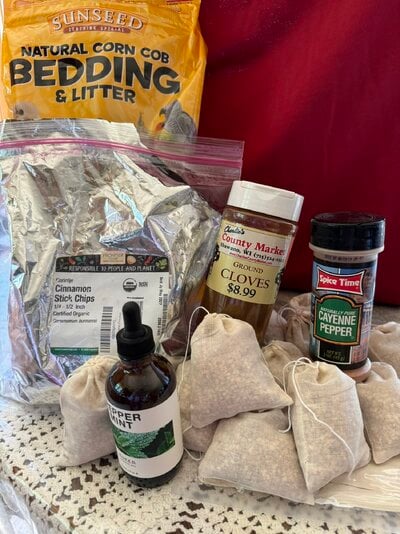 DIY Mice Deterrent Pouches