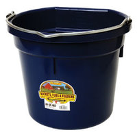 P20FB - Flat Back Plastic Bucket - Navy