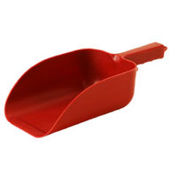 90 - 5 Pint Plastic Feed Scoop - Burgundy