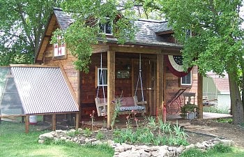 "You can take the girl off the farm but you can't take the farm out of the girl." (My mini-barn)