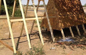 A Frame Chicken Coop Created From Picture Online