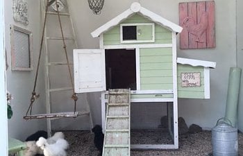 Shabby Chic Coop for our Silkies!