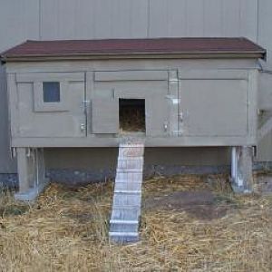 Our first coop, long since gone and now used by some one else.   We wanted more birds and this would no longer do.