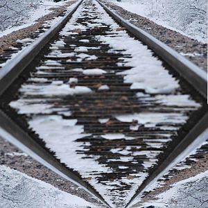 A shot I took last year in the snow w/ a little PS work.