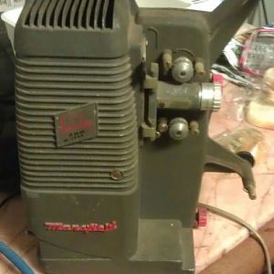 old projector we use for candling