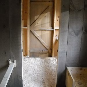 looking from new addition to old coop