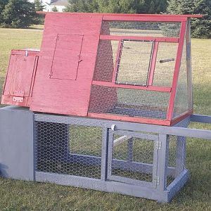 Chicken tractor and removable brooder 
two coop in one