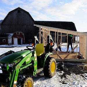 Chicken coop in progress! Feb 2012