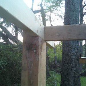 and the header over what will become the door