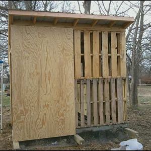 1st piece of siding.