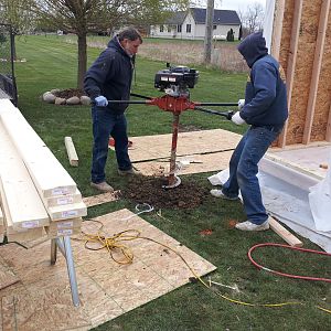 I was going to make it 12' x 16' with a porch.  Changed my mind at the last minute, now i have to dig and frame for the porch.