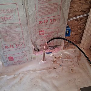 water line coming in.  Electric line too