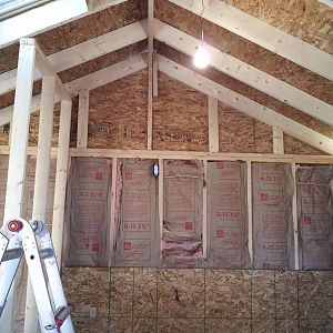 sheeting the inside walls
