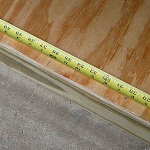 Measure and screw every 1' or so.