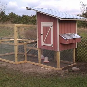 Back side nesting boxes with fold down for egg removal