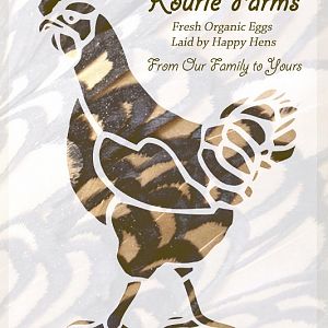 Our egg carton label for the extra eggs we send to the food pantry :)
