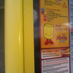 Here's an inexplicable image of the kids' meal mascot at Sonic, which looks like a cheese marshmallow. It's merely comic relief! Stressing on egg development can lead a person to drink if you don't watch it!
