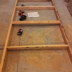 Floor frame assembled.