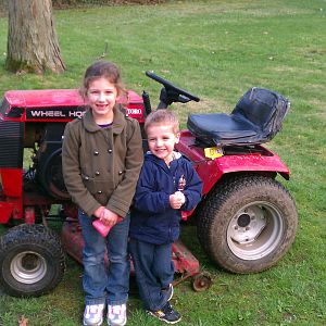 Kids with Tractor