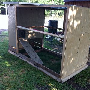 the coop finished just ready for paint