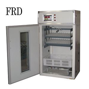 FRD-8( Advanced fully-automatic egg incubator)

Egg capacity: 264pcs

Service voltage: 220V/50hz

Heater power: 120W

Unit Size: 0.7*0.5*1.0(m)

 

 Technical Parameters:

Temperature display range 5— 50°C

Hatching rate ≥ 95%

Temperature measurement accuracy ± 0.1°C

Temperature control accuracy ≤ ± 0.1°C

Humidity display range 0— 99%RH

Humidity precision control ± 5%RH