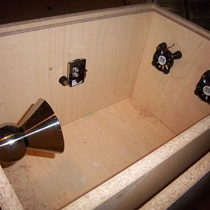Inside of the newly finished Egg Box 360