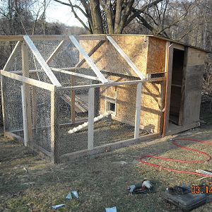 The base of our coop.