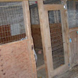 The stall, mid conversion.