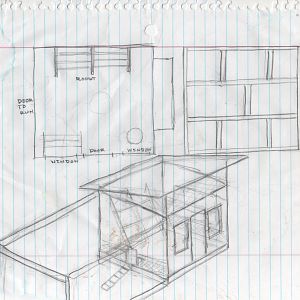 Early Chicken Coop Sketch