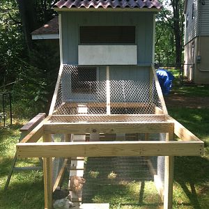 Our coop and run.  it is portable but very heavy!