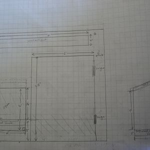 Front of coop inside view with nest box plans