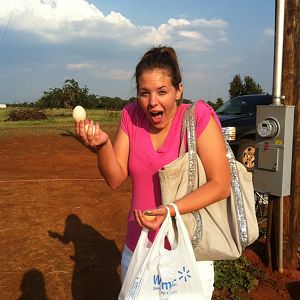 My chickens first egg!!