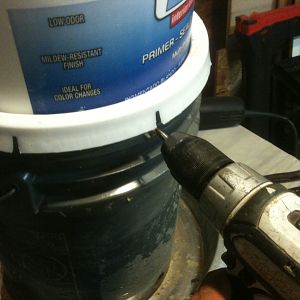 Drill 4 opposing holes