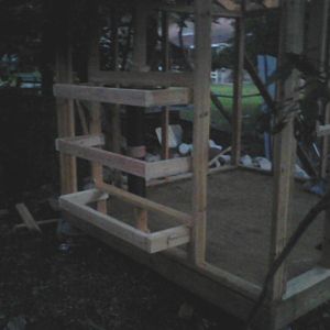 Nest boxes underway