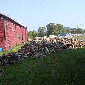 Our 4 cords of wood