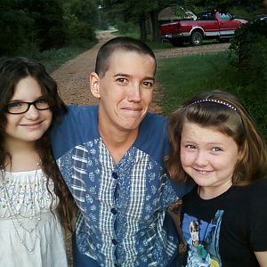 This is my sister. She lives with us and she's handicapped. I don't believe in homes and God says to take care of family. So she lives with us.