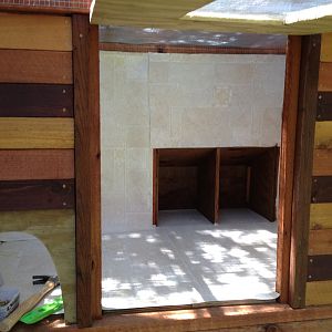 Door lifts for cleaning.