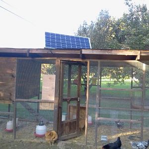 Different view of coop/panel.