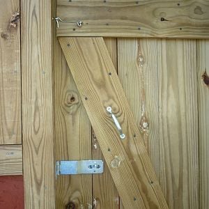 The front door of the chicken coop.