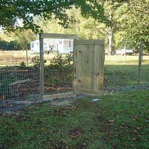 The chicken run gate