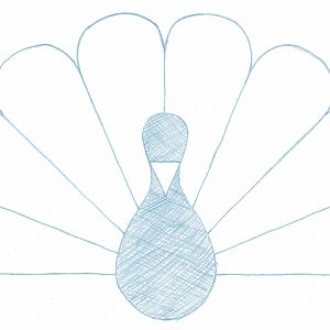 "Peacock Parade" original sketch